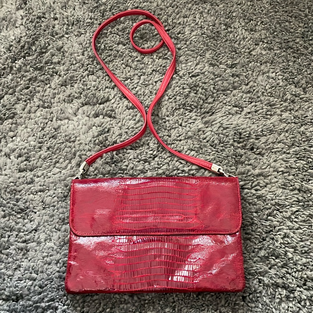 New leather shoulder bag/clutch